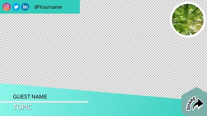 Turquoise Overlay and Lower Third