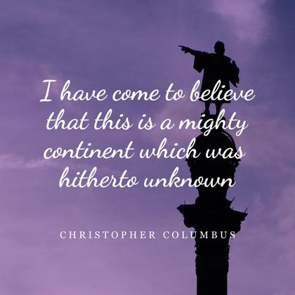 Christopher Columbus Quote