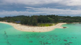 Aerial view on tropical Ko Lipe island in Thailand