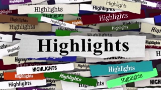 Highlights Top Stories Most Important News Headlines 3 D Animation