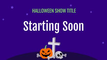 Starting Soon — Halloween Theme