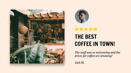 Coffee Shop Testimonial