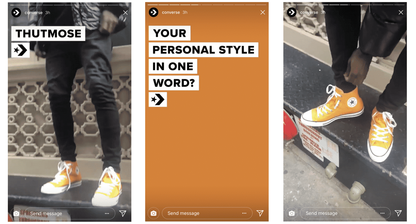 Instagram Stories video converse