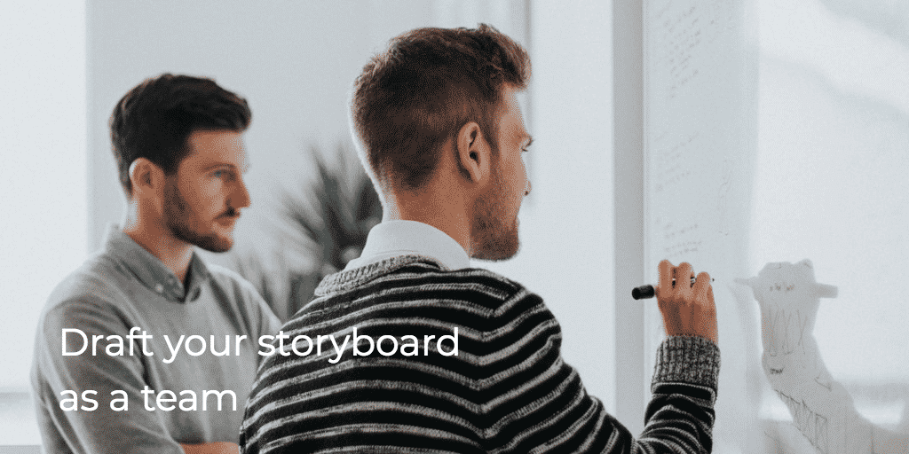 Draft your storyboard as a team